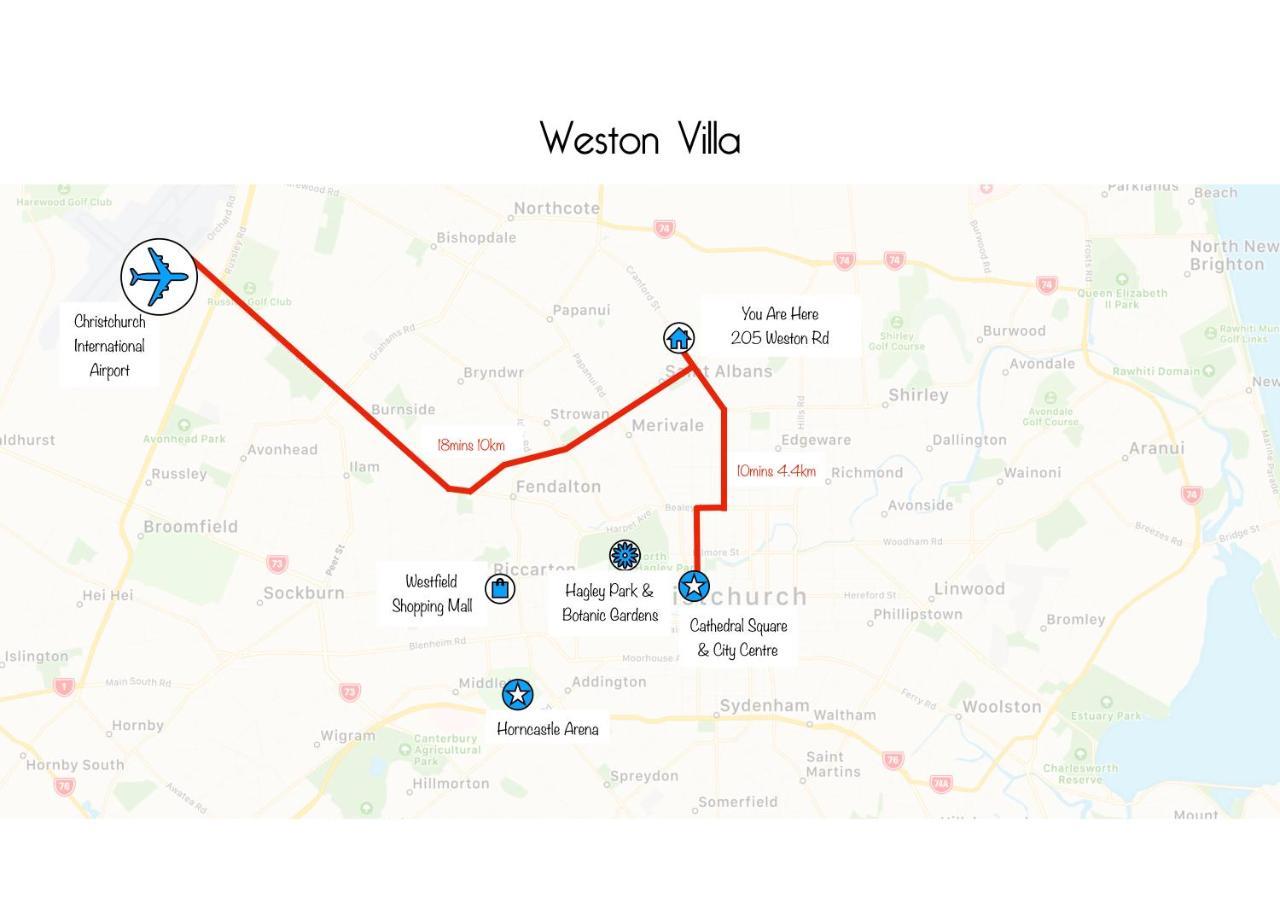 Weston Villa - Spacious & Family Friendly - Bookahome 크라이스트처치 외부 사진